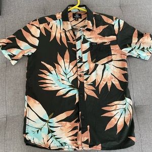 Volcom BOYS SEEWEED SHORT SLEEVE SHIRT - RINSED BLACK XL 14Y